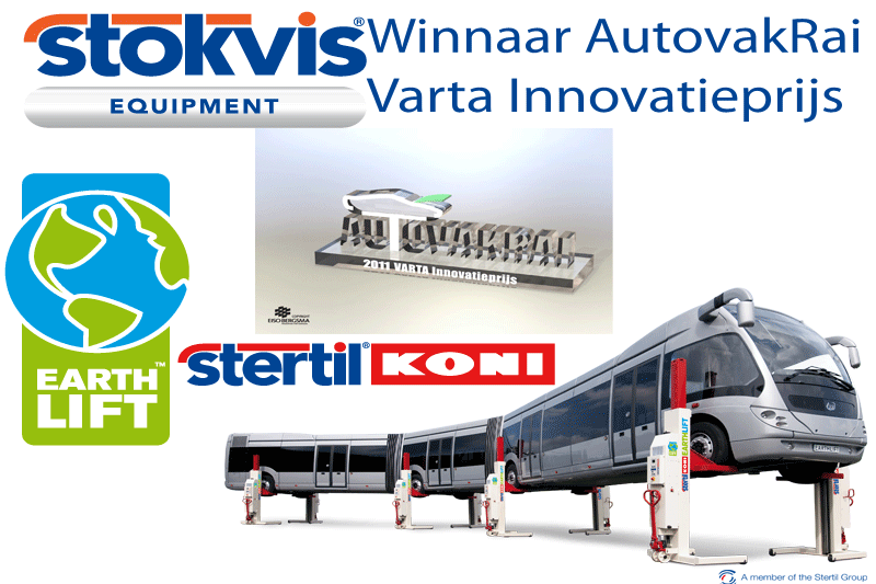 Stertil wins innovation award Autovak Rai 2011 with Stertil-Koni EARTHLIFT